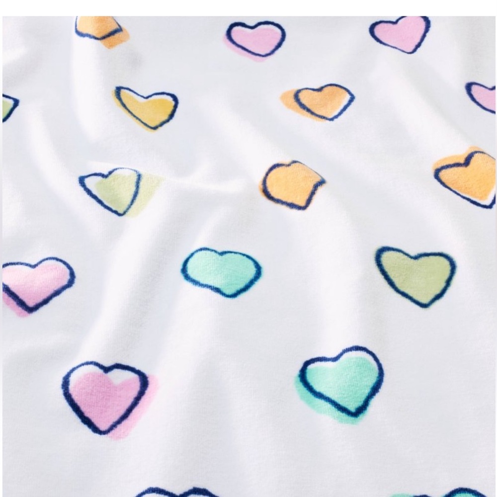 Roller Rabbit x Target Beach Tote & Towel purple and hearts matching set - Picture 9 of 12